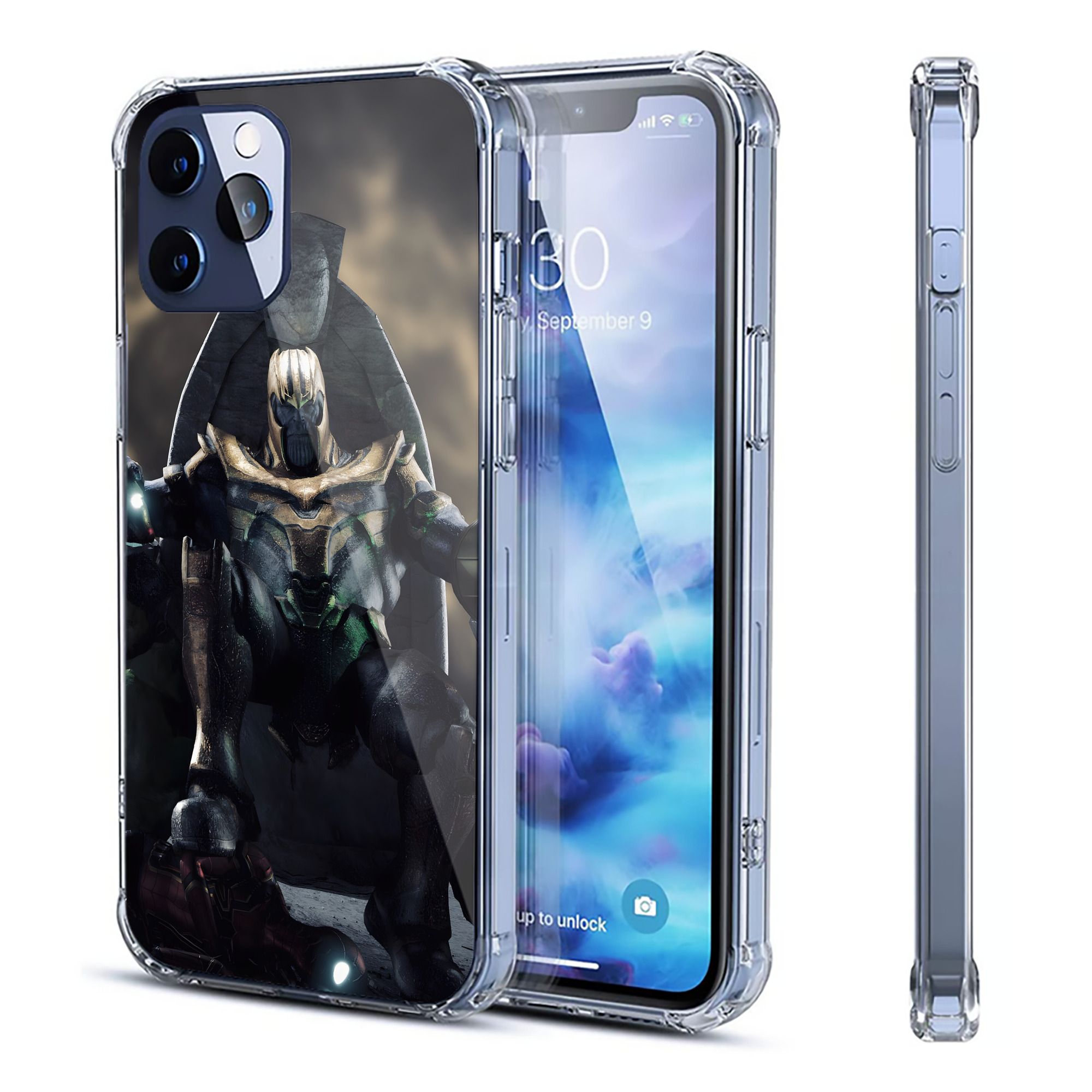 （画像用） アベンジャーズ The Avengers 【iPhone 12シリーズ対応】透明スマホケース（クリアソフトケース）